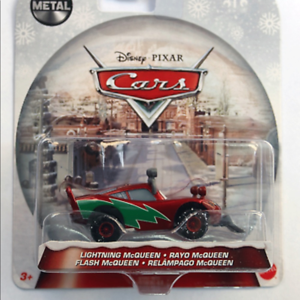 Disney Pixar Cars Wintertime Cruisers Lightening McQueen Snow Plow